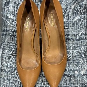 Coach Women's Brown Leather Heels